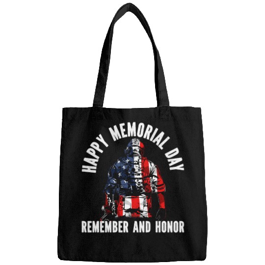 Patriotic Veteran USA Flag American Memorial Day Bags