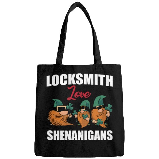 Locksmith Love Shenanigans St. Patricks Day Gnomes Bags