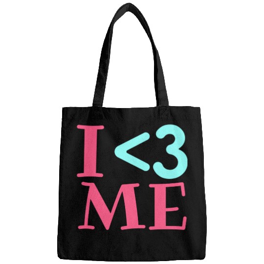 I Love Me, Heart, Positive, Cool, Stylish,Teens Bags
