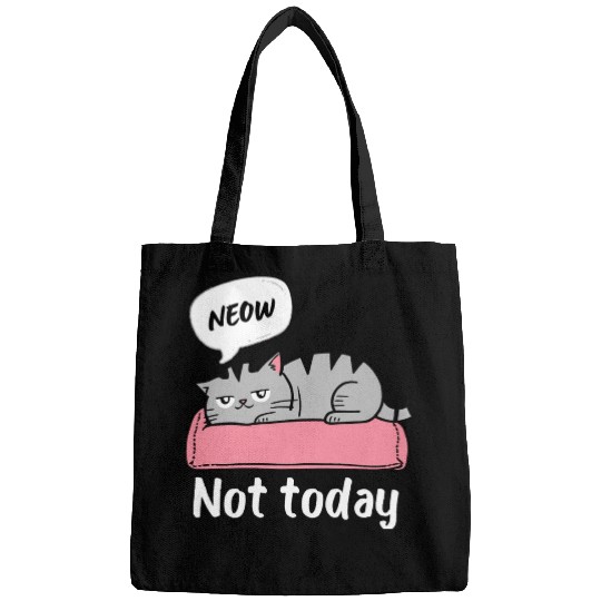 Funny Lazy Bored Cat | For Cat Mom Cat lovers Bags