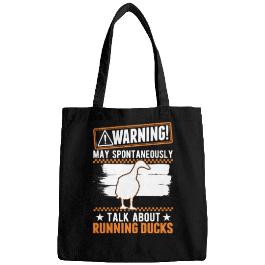 Warning Runner Duck Bottle Running Bags