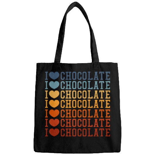 I Love Chocolate Retro Vintage Bags