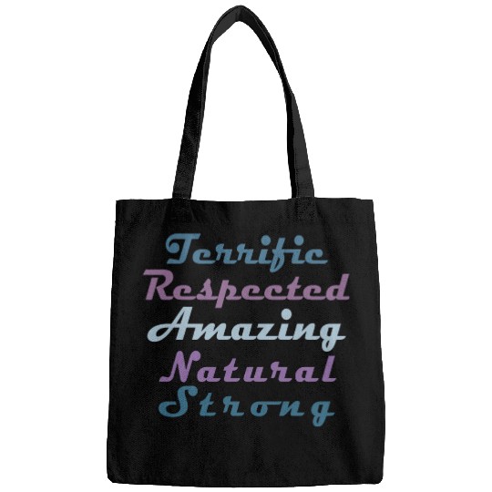 Terrific Respected Amazing Natural Strong Bags