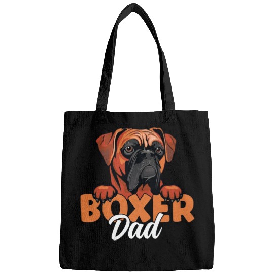 Boxer Dad Dog Lover Boxer Dog Father Boxer Dog Bags