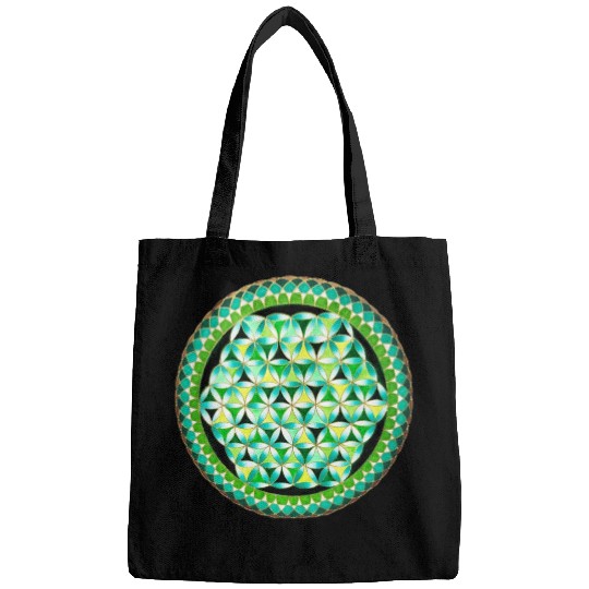 Spring mandala copy Bags
