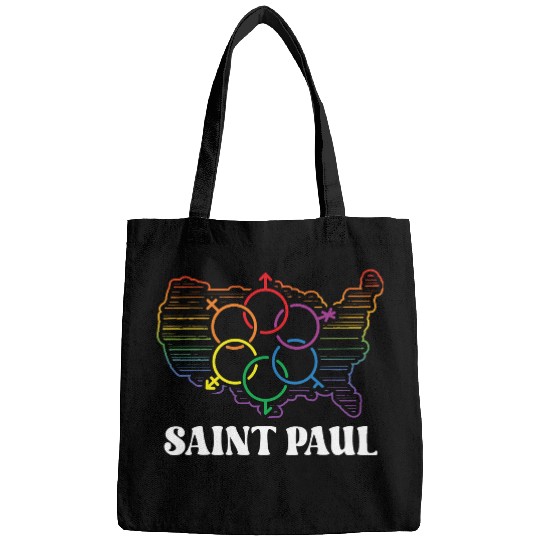 Saint Paul Pride Month Pride Flag LGBT Community L Bags