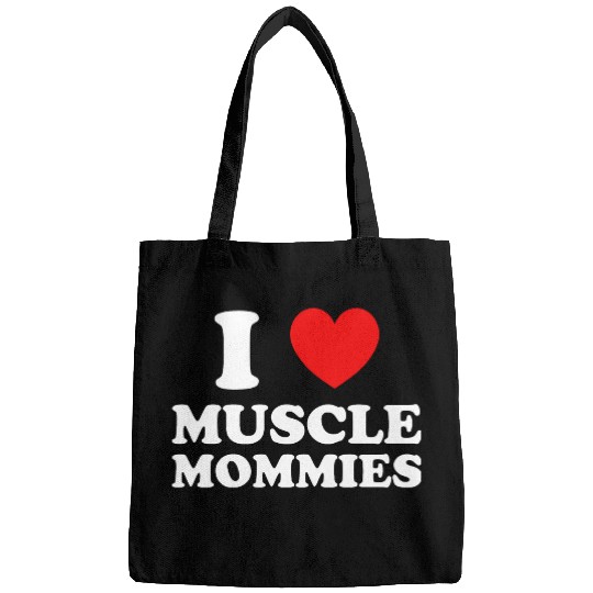 I Love Muscle Mommies Bags