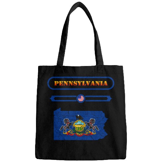 PENNSYLVANIA, MAP OF PENNSYLVANIA. SAMER BRASIL Bags