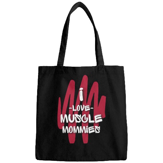 I Love Muscle Mommies Bags