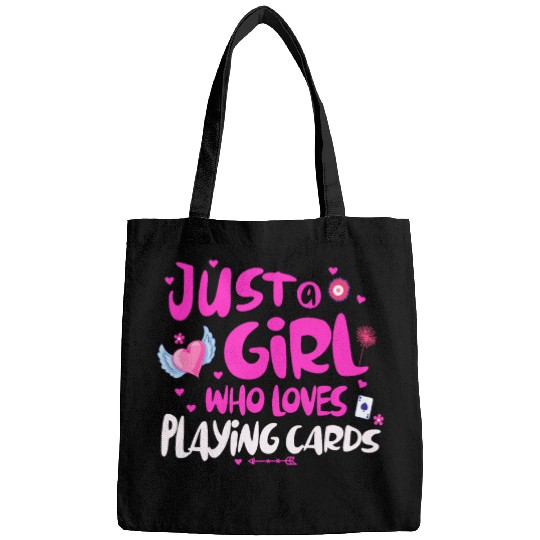 Just a Girl Who Loves Playing Cards Bags