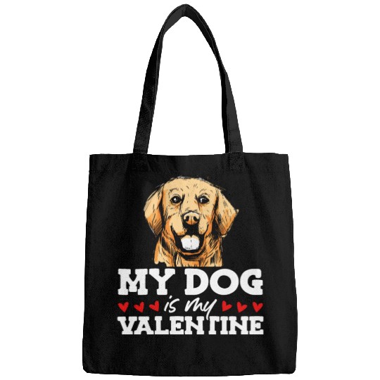 My Dog Is My Valentine Date Cute Doggy Bags