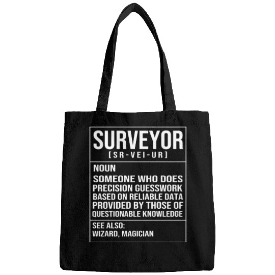 Engineer Land Surveying Definition Funny Surveyor Bags