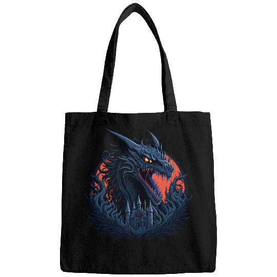 The dragon behind the castle Bags