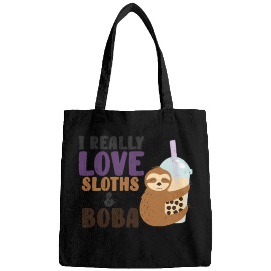 Cute Lazy Sloth Boba Tea Sweet Bubble Tea Bags