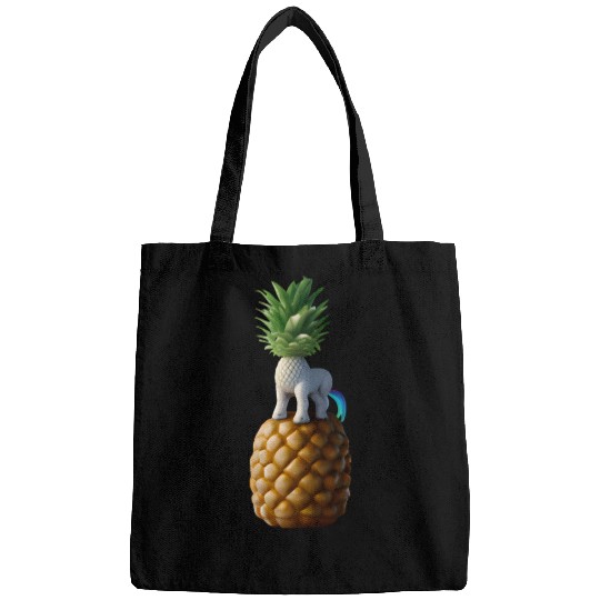 Pineapple unicorn - tropical unicorn Bags