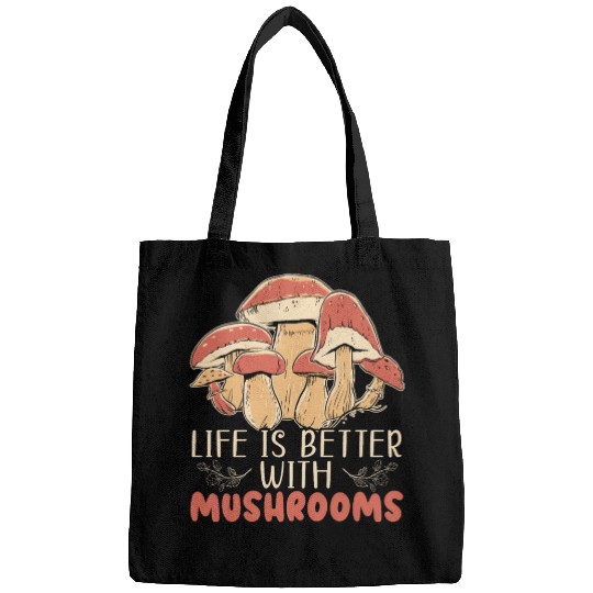 Cottagecore Mushroom Aesthetic Nature Conservation Bags