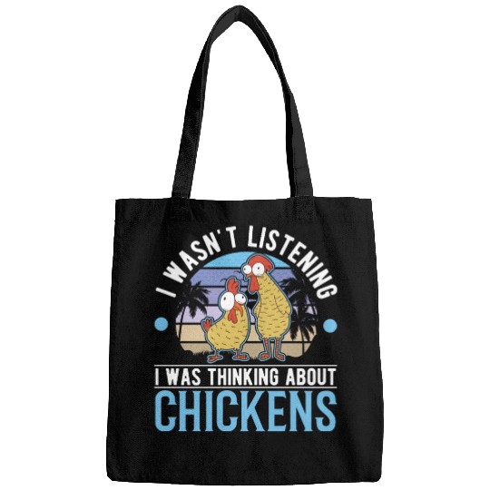 Chickens Chicken Farm Farmer Bags