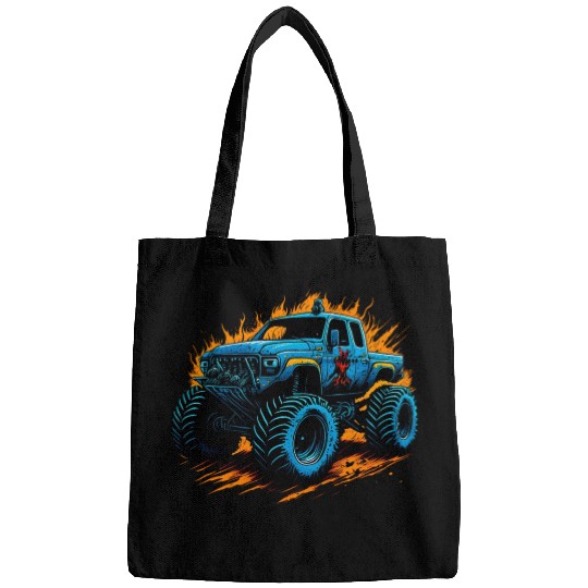 abstract monster truck Bags