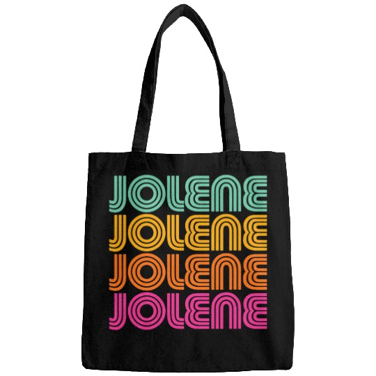 Jolene Retro Vintage 70s 80s Rainbow Pink Song Sun Bags