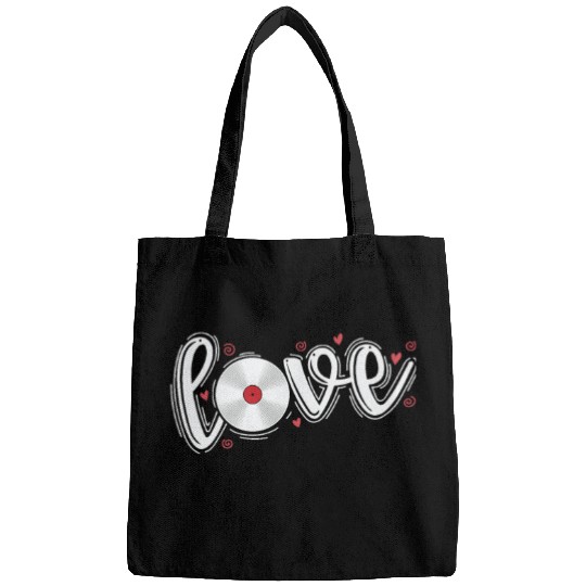 Love Vinyl Record Music Sound Carrier Bags