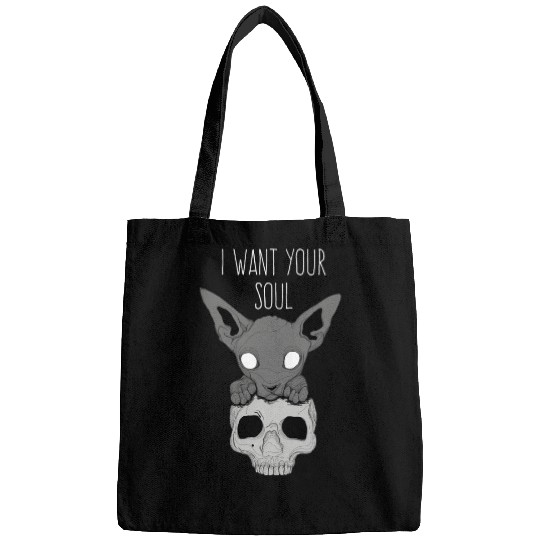 Death Cat Skull Bags
