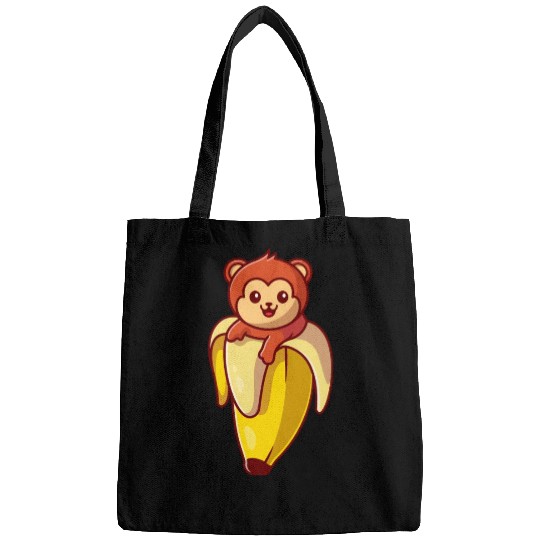 Cute Monkey Banana Cartoon Bags