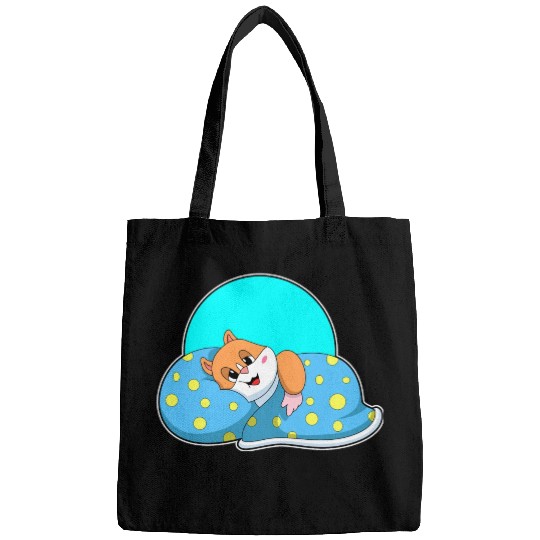 Hamster At Sleeping With Blanket Bags