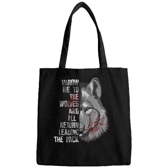 Motivation wolf pack Bags
