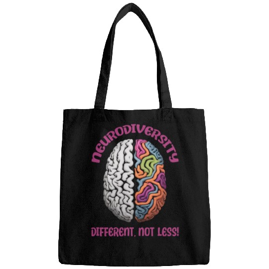"Different, Not Less" Neurodiversity Bags