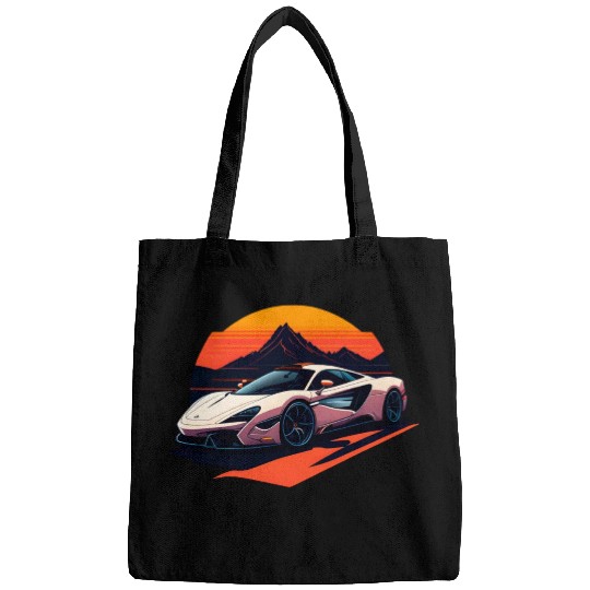 Sports car illustration Bags