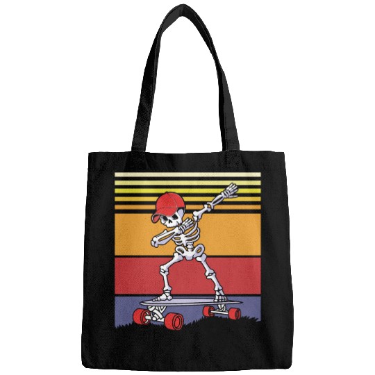 Halloween Dabbing Skeleton Skateboard Longboard Bags