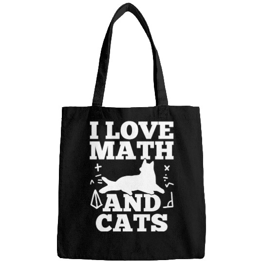 Math Cat Mathematician Cat Lover Bags