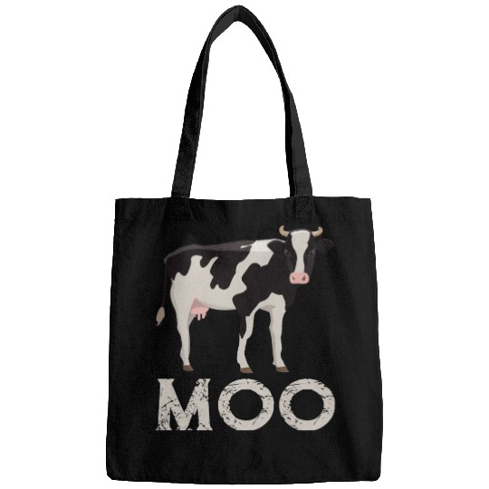 Moo Cow Lover Famer Cattle Ranch Dairy Farming Bags