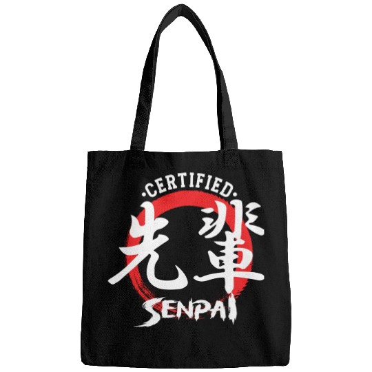 Certified Senpai Japanese Manga Anime Lover Otaku Bags