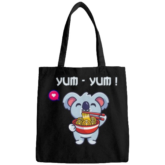 Yum Yum Ramen Noodle China Noodle Koala Japan Fans Bags