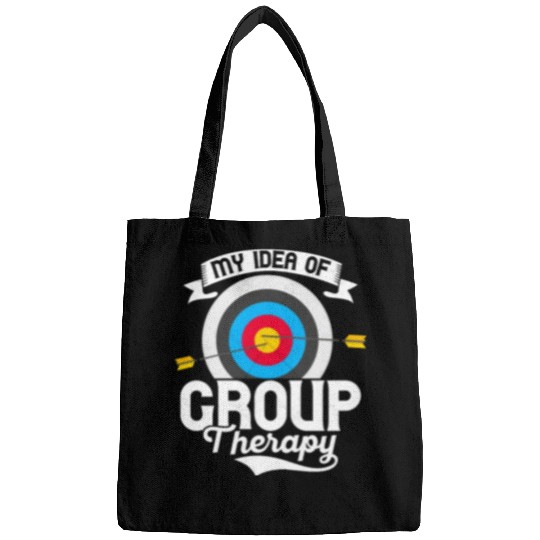 My Idea Of Group Therapy Bow & Arrows Target Arche Bags