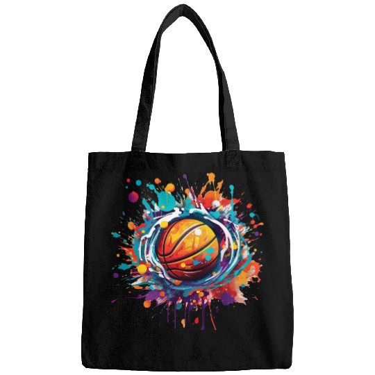 basketball graffiti art Bags
