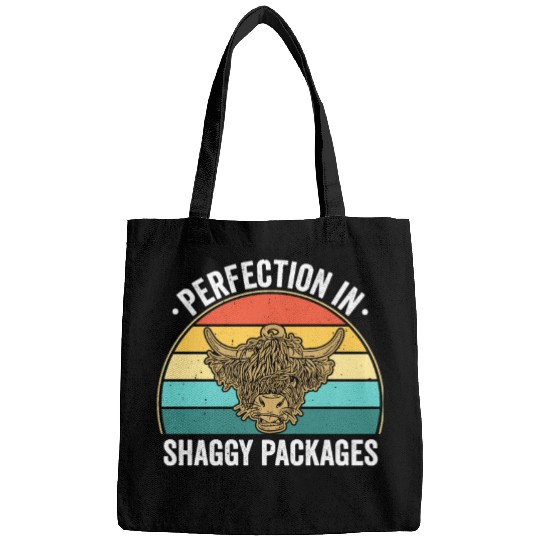 Perfection In Shaggy Packages Highland Cow Bags