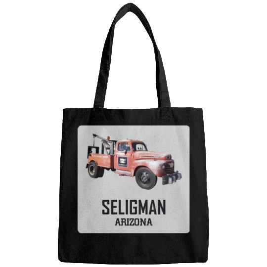 Old car city of Seligman in Arizonna, US Route 66 Bags