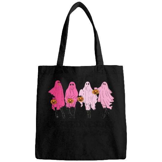 Breast Cancer On Wednesday We Wear Pink Halloween Bags
