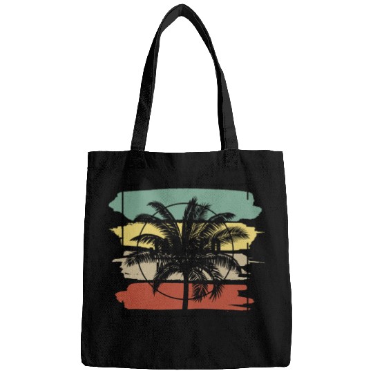 Jalisco Mexico Palm Tree Retro Artistic Bags