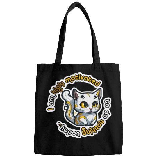 higly motivated golden cat - 5000 - DIGITAL Bags