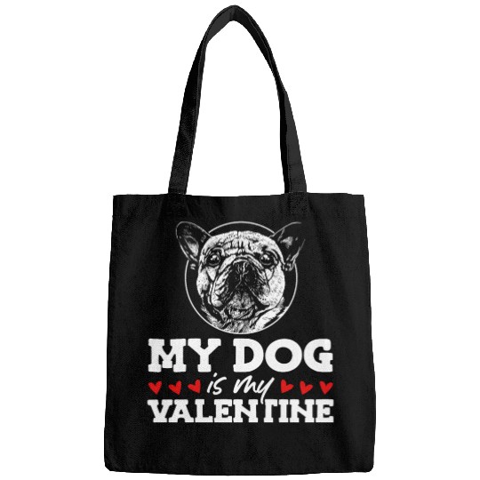 My Dog Is My Valentine Date Cute Doggy Bags