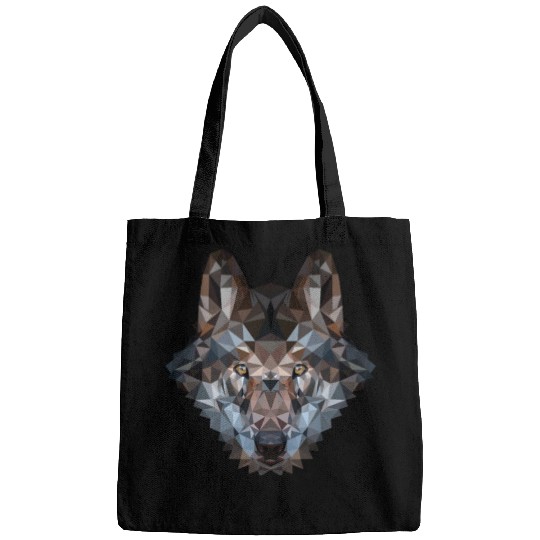 Wolves | Polygon Wolf Head | Low Poly Werewolf Bags