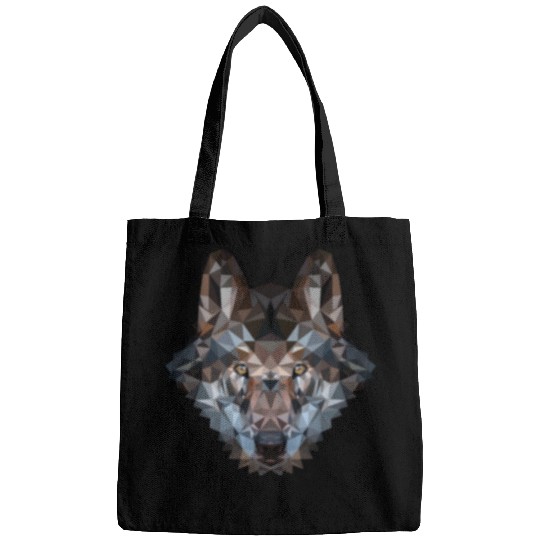 Wolves | Polygon Wolf Head | Low Poly Werewolf Bags