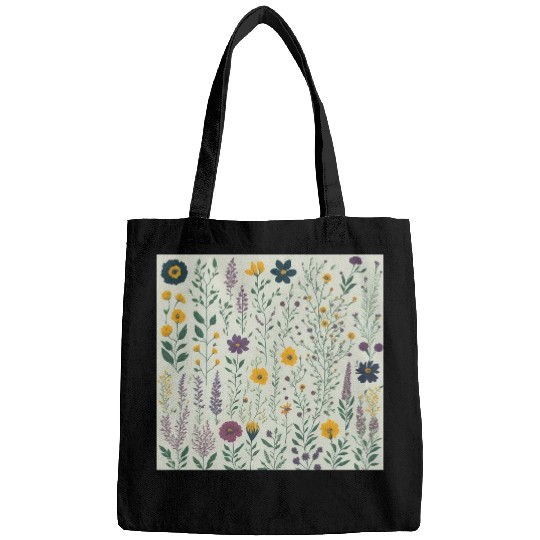 Wild summer flowers Bags