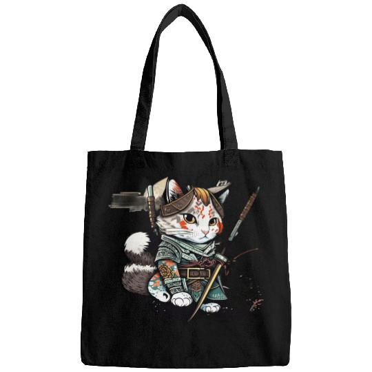 The Fearless Samurai Cat: A Sword's Master Bags