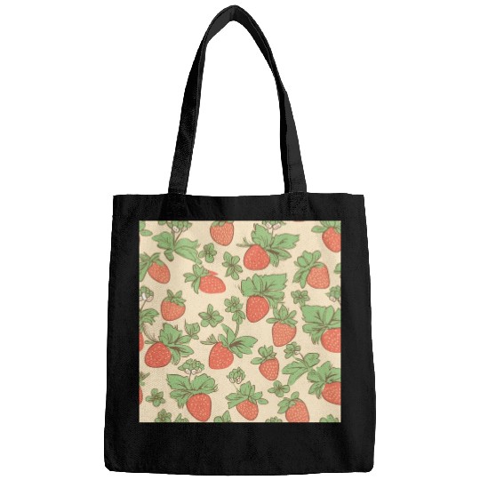 Retro Strawberries Bags