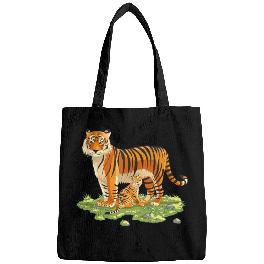Mother And Son Tiger Bags