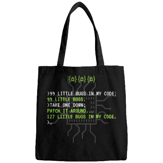 Funny Programmer Coding Debugger Hacker Computer Bags
